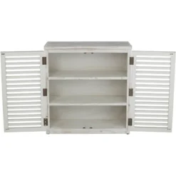 Elm Lane Hudson 26" Wide Slat Door Accent Cabinet -Baxton Studio Shop GUEST 7f34b0ba bf53 4584 b48a cd4846e2ce0c
