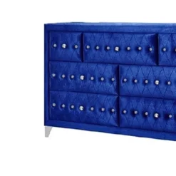60" Dante Dresser Blue Velvet - Acme Furniture -Baxton Studio Shop GUEST 7fdb0a1c 2df3 4b80 a8b0 76f416ed8d09