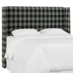 Wingback Headboard Barnegat Plaid Black Sea - Skyline Furniture 9 Wingback Headboard Barnegat Plaid Black Sea - Skyline Furniture -Baxton Studio Shop GUEST 7ff72149 9495 483d bfde cd2acf529d0d
