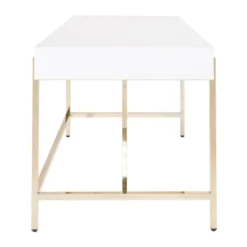Broadway Desk White Gloss - OSP Home Furnishings 9 Broadway Desk White Gloss - OSP Home Furnishings -Baxton Studio Shop GUEST 800dea5e 6018 4a5f 93ff c23a7a1fa15d