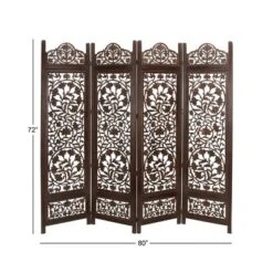 Traditional Wood Irregular Room Divider Screen Brown - Olivia & May -Baxton Studio Shop GUEST 816f89f7 16da 4f3e 936c a9b6cefaf1a7