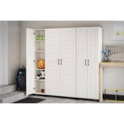 Portford 36" Wide 2 Door Shiplap Cabinet White - Room & Joy -Baxton Studio Shop GUEST 81accef8 6ecc 44c6 915f 2b688e6c132b