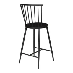26" Bryce Counter Height Barstool Black - OSP Home Furnishings -Baxton Studio Shop GUEST 829b32c7 6b9a 42a9 afc6 cfdcc0fdbaf2