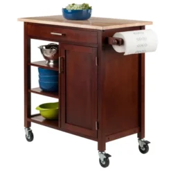 Marissa Kitchen Cart Walnut - Winsome 18 Marissa Kitchen Cart Walnut - Winsome -Baxton Studio Shop GUEST 82a8532e cf3c 498a aa25 b46d290c8531