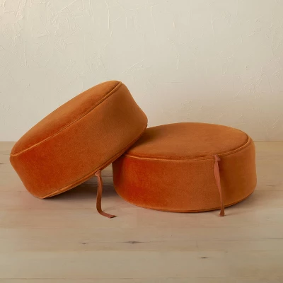 Olivia Round Pouf Rust - Opalhouse™ Designed With Jungalow™ 4 Olivia Round Pouf Rust - Opalhouse™ Designed With Jungalow™ - Image 4