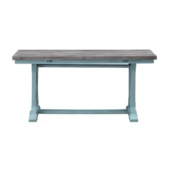 Skye Occasional Fold Out Console Table Blue - Treasure Trove Accents
