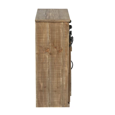 LuxenHome Rustic Wood Sliding Barn Door Storage Cabinet. 11 LuxenHome Rustic Wood Sliding Barn Door Storage Cabinet. - Image 11