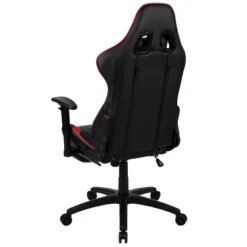 BlackArc Echo Gaming Desk & Chair Set: Black & Red Faux Leather Reclining Gaming Chair; Gaming Desk With Headphone Hook And Cupholder -Baxton Studio Shop GUEST 83e58817 0861 4848 ba9c 65ff64ba8e44 1