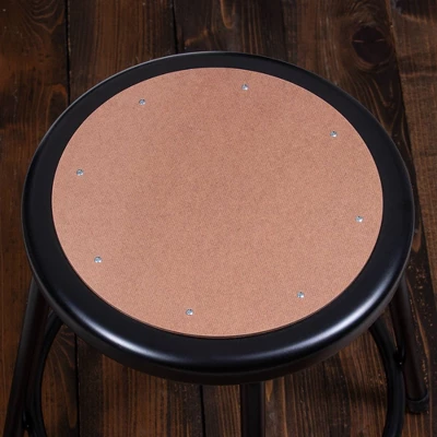 Set Of 2 30" Heavy Duty Steel Barstools Black - Hampden Furnishings 4 Set Of 2 30" Heavy Duty Steel Barstools Black - Hampden Furnishings - Image 4