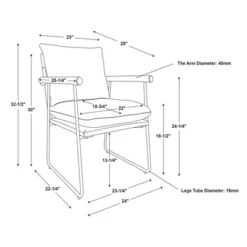 Cushioned Metal & Wood Accent Arm Chair - Cream/Black - Hearth & Hand™ With Magnolia -Baxton Studio Shop GUEST 84c70339 8fe6 4d7e 9c25 b29cf77d6a96