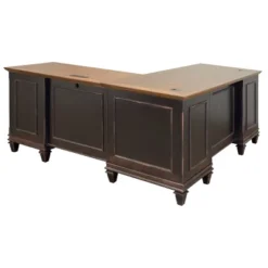 Hartford L Shaped Pedestal Desk Brown - Martin Furniture -Baxton Studio Shop GUEST 84ebe287 29c2 42d8 b798 53d7c7d126b2