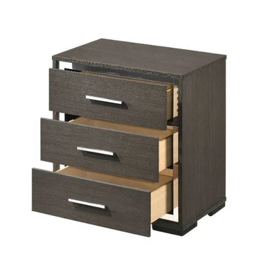 23" Escher Nightstand Gray Oak - Acme Furniture 2 23" Escher Nightstand Gray Oak - Acme Furniture - Image 2