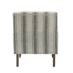 Venere Bedroom Wooden Upholstered Armchair With Nailhead Trim And Unique Stripe Design | ARTFUL LIVING DESIGN -Baxton Studio Shop GUEST 8518be25 692e 4f83 84ac 497a652047c8