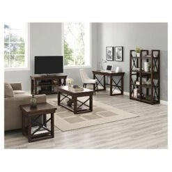 60" Hathaway Wood Veneer Bookshelf/Room Divider Espresso - Room & Joy -Baxton Studio Shop GUEST 85aabd54 d253 480a a18e 7950512dee80