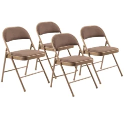 Set Of 4 Fabric Padded Folding Chairs - Hampden Furnishings -Baxton Studio Shop GUEST 85e45145 7bee 405f 8618 d366d53336c5
