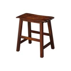 18" Slat Seat Counter Height Barstool - International Concepts -Baxton Studio Shop GUEST 8638ca1a 1a19 485c bba0 a27cae2b44d2