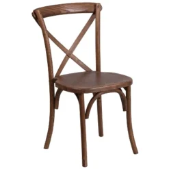 Merrick Lane Davisburg Stackable Wooden Cross Back Bistro Dining Chair -Baxton Studio Shop GUEST 873c18a1 b6b0 46e4 a3d6 a5fc02c89f14