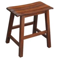 18" Slat Seat Counter Height Barstool - International Concepts -Baxton Studio Shop GUEST 878fe870 9e4c 4766 8f2d 1f2767c5f480
