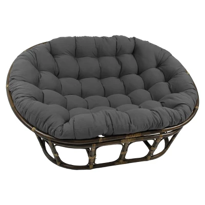 63"x45" Double Papasan With Twill Cushion - International Caravan 10 63"x45" Double Papasan With Twill Cushion - International Caravan - Image 10