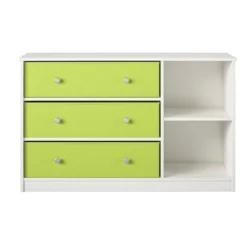 Elannie Avenue Wide Dresser With 3 Fabric Bins - Room & Joy -Baxton Studio Shop GUEST 87ed0a8d c783 49b4 bc82 22dd609bda01