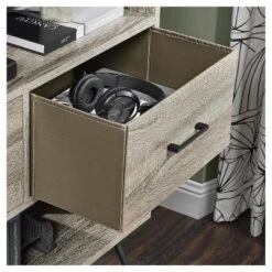 43" Seasons Retro Bookshelf With Bins Sonoma Oak - Room & Joy 6 43" Seasons Retro Bookshelf With Bins Sonoma Oak - Room & Joy -Baxton Studio Shop GUEST 8806158d 5f6e 42ee 868e 0fb0850e6792