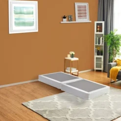 Continental Sleep, 4-Inch Fully Assembled Wood Split Low Profile Traditional Box Spring/Foundation For Mattress Set,