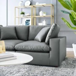 Commix Down Filled Overstuffed Vegan Leather Loveseat - Modway -Baxton Studio Shop GUEST 88b42971 ae10 44cf 9baa bab8e28f3183