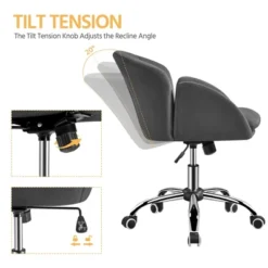 Yaheetech Modern Swivel Rolling Desk Chair With Armrests For Home Office 16 Yaheetech Modern Swivel Rolling Desk Chair With Armrests For Home Office -Baxton Studio Shop GUEST 8924982d a915 44d2 bd93 93444df92c42