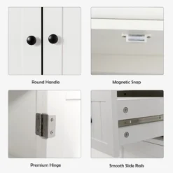 Bestcomfort Kitchen Cabinet Pantry Cupboard Freestanding W/Shelves White 13 Bestcomfort Kitchen Cabinet Pantry Cupboard Freestanding W/Shelves White -Baxton Studio Shop GUEST 895131ee 7f22 40c4 b763 bed29da7dddc