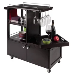 Galen Entertainment Cart With Serving Tray Wood/Espresso - Winsome 18 Galen Entertainment Cart With Serving Tray Wood/Espresso - Winsome -Baxton Studio Shop GUEST 89852515 a7b9 49f6 bc9f a83ac6e41c37