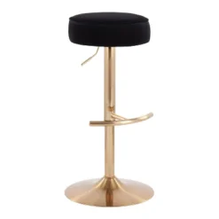 Velvet Dot Height Adjustable Barstool - LumiSource -Baxton Studio Shop GUEST 8a35a4e6 c223 4d01 b2c2 ef7bbd6af8ef