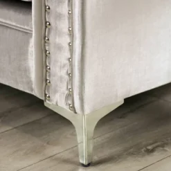 Westmoreland Nailhead Trim Sofa Silver - Furniture Of America -Baxton Studio Shop GUEST 8a63e355 417c 4fda a896 bd1f3fc1405e