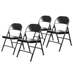 Set Of 4 Heavy Duty All Steel Folding Chairs - Hampden Furnishings -Baxton Studio Shop GUEST 8a7dfdfa 333a 4522 bbbe e108008d3bb7