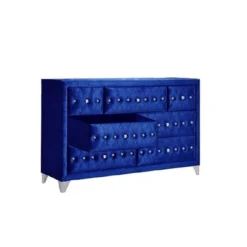 60" Dante Dresser Blue Velvet - Acme Furniture -Baxton Studio Shop GUEST 8a916639 fc81 4527 9c12 0bcb2eb069bc
