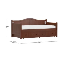 Staci Wood Daybed With Trundle Twin - Cherry - Hillsdale Furniture -Baxton Studio Shop GUEST 8b1d8ff2 abf1 4720 afff 234306c8c2af