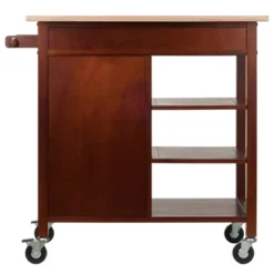 Marissa Kitchen Cart Walnut - Winsome 15 Marissa Kitchen Cart Walnut - Winsome -Baxton Studio Shop GUEST 8b227ab7 b00c 4b4f 8dad 1f1fdd15f564