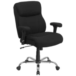 Emma And Oliver 400 Lb. Big & Tall Mid-Back Swivel Clean Line Stitch Ergonomic Task Office Chair -Baxton Studio Shop GUEST 8b4ab9d1 1bb8 446c 95ef 2a04c3e9bbdb