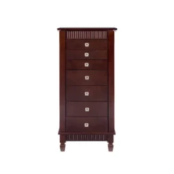 Tierra Contemporary Jewelry Armoire Merlot Brown - Powell Company -Baxton Studio Shop GUEST 8b5057ec b161 4189 8f6f a32bf7a39627
