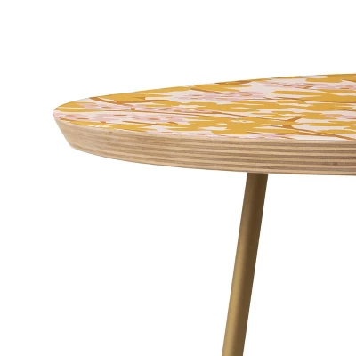 ThirtyOne Illustrations Wildflowers Side Table - Deny Designs 2 ThirtyOne Illustrations Wildflowers Side Table - Deny Designs - Image 2