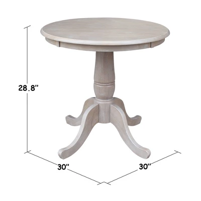 30" San Remo Round Top Pedestal Table With 2 Chairs Dining Sets - International Concepts 3 30" San Remo Round Top Pedestal Table With 2 Chairs Dining Sets - International Concepts - Image 3