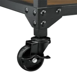 Kane Multifunction Cart Rustic Antique Oak/Black - Dorel Living -Baxton Studio Shop GUEST 8dd2d474 17ef 45e4 8928 499403301c0a