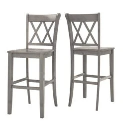 Set Of 2 29" South Hill Double X Back Barstools - Inspire Q -Baxton Studio Shop GUEST 8e4839c4 4a79 4858 8d43 7de5e05d51f5
