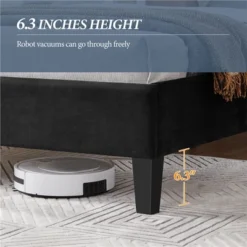 Yaheetech Upholstered Bed Frame With Built-In USB Ports -Baxton Studio Shop GUEST 8eb04547 6483 41ca a106 cb5e64ec6b25