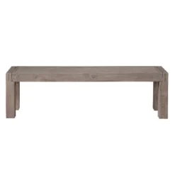 Auckland Bench Reclaimed Wood Weathered Gray - Steve Silver Co.