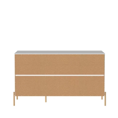 Set Of 2 Jasper 3 Sideboard Drawer Dresser And 3 Classic Drawer Dresser - Manhattan Comfort 12 Set Of 2 Jasper 3 Sideboard Drawer Dresser And 3 Classic Drawer Dresser - Manhattan Comfort - Image 12