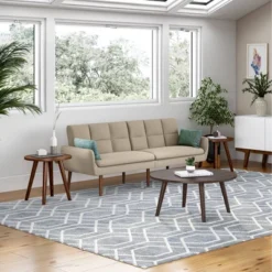 Bieber Convert-a-Couch Sleeper Sofa Velour - Handy Living -Baxton Studio Shop GUEST 900b4633 5406 4969 a4d9 619d31dda20b