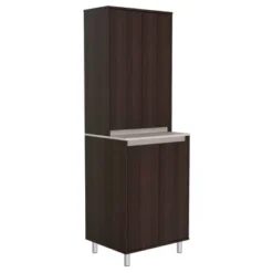4 Door Breakroom Cabinet Espresso/Amber Gray - Inval -Baxton Studio Shop GUEST 904ad4df 16b5 4fcd 92d1 40851352c40a