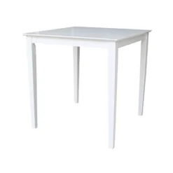 Solid Wood 36" Square Dining Table White - International Concepts -Baxton Studio Shop GUEST 907033de 29c0 419c a971 4d9121f198f3
