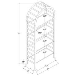 72" Holladay Curved Wooden Bookcase - Threshold™ Designed With Studio McGee 17 72" Holladay Curved Wooden Bookcase - Threshold™ Designed With Studio McGee -Baxton Studio Shop GUEST 907a020b f8bd 48ff ad78 2332a2c16f0a