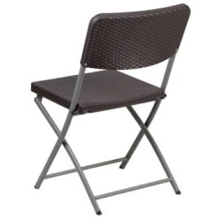 Emma And Oliver 6 Pack Brown Rattan Plastic Folding Chair With Gray Frame - Event Chair 16 Emma And Oliver 6 Pack Brown Rattan Plastic Folding Chair With Gray Frame - Event Chair -Baxton Studio Shop GUEST 90db2bba 09c6 44c7 bebd 84246acc7315